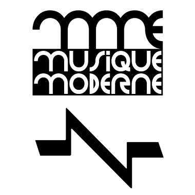 Logo musique moderne et interférence
